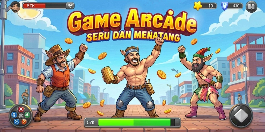 Tampilan gameplay seru 5ZK dengan grafis yang memukau.