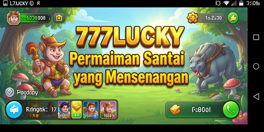 Tangkapan layar utama dari gameplay 777LUCKY yang menarik.