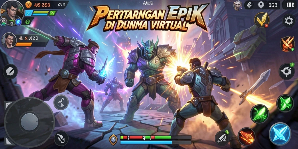 Gameplay mendebarkan AW8 dengan karakter Fighting yang kuat.