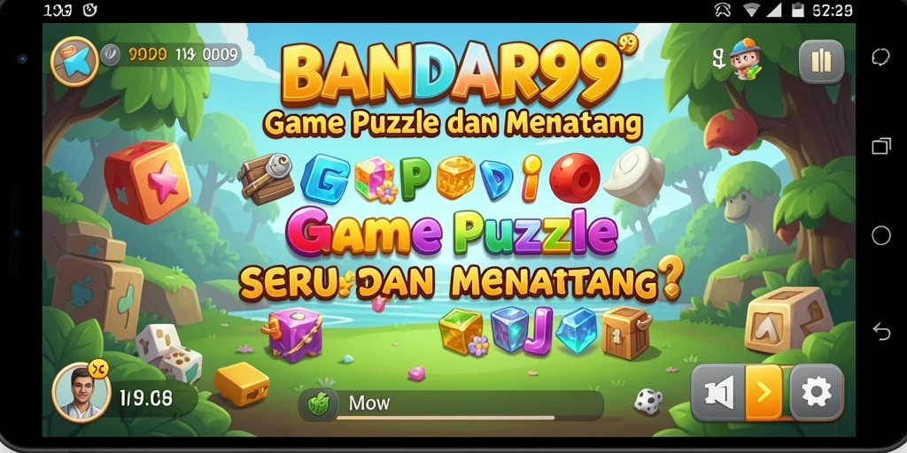 Skrinsut utama BANDAR99 dengan gameplay Puzzle yang menarik.