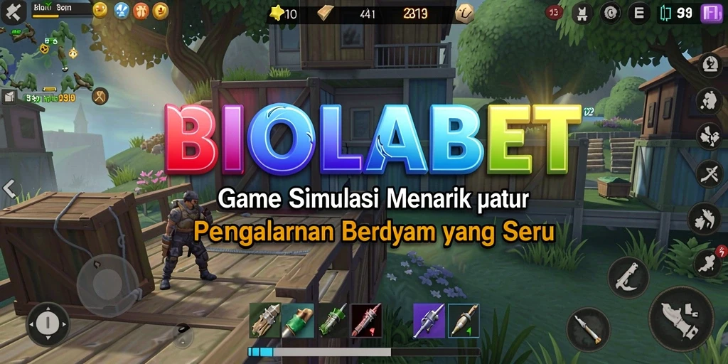 Tampilan gameplay BIOLABET yang menakjubkan dan mendetail.