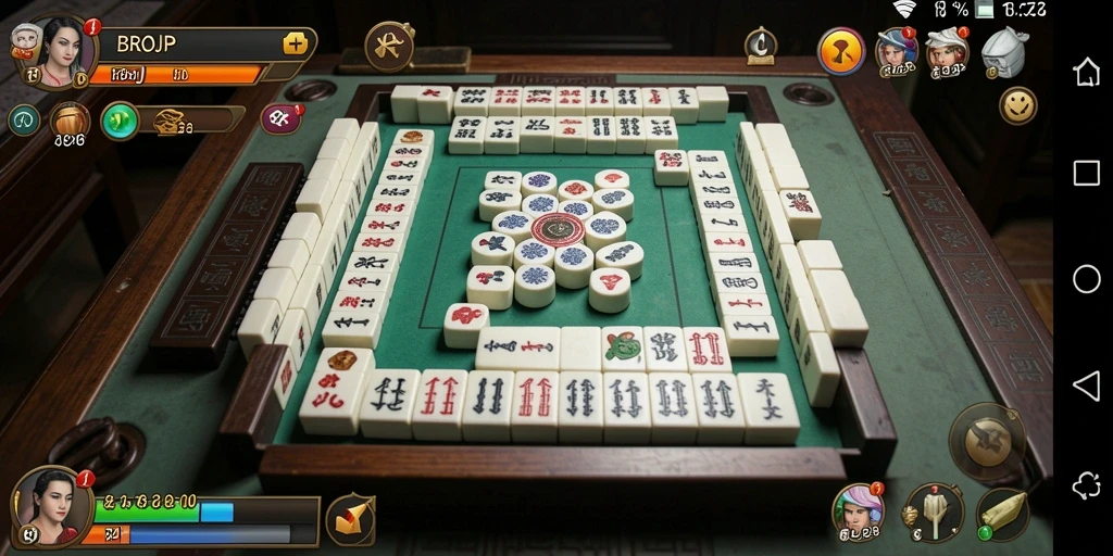 Tampilan gameplay Mahjong yang mengasyikkan di BROJP.