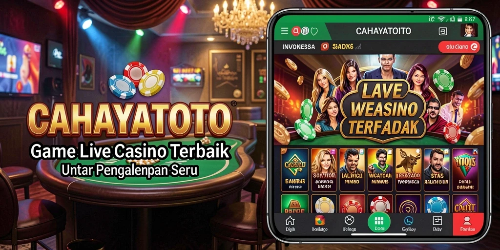 Screenshot gameplay CAHAYATOTO menampilkan dealer langsung dan interaksi pemain.