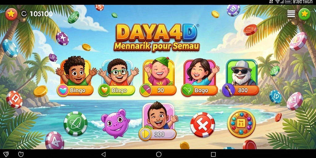 Screenshot gameplay DAYA4D yang menunjukkan suasana Bingo yang menyenangkan.