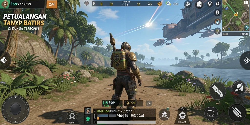 Tampilan gameplay <strong>DS99</strong> menampilkan dunia terbuka yang luas dan menakjubkan.