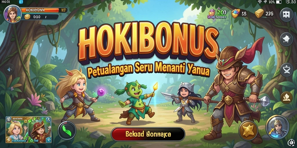Tangkapan layar HOKIBONUS menampilkan aksi mendebarkan dalam petualangan.
