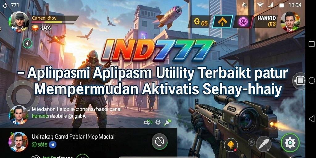 Tampilan aplikasi IND777 dengan antarmuka yang sederhana dan fungsional.