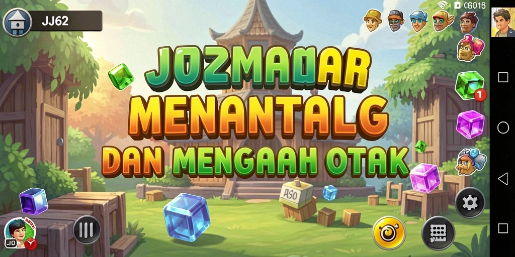 Screenshot menunjukkan gameplay seru dari JJ62 dengan puzzle menantang.