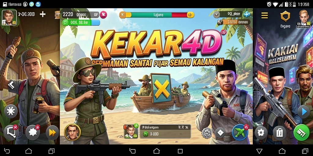 Screenshot KEKAR4D menampilkan aksi permainan santai yang menghibur.
