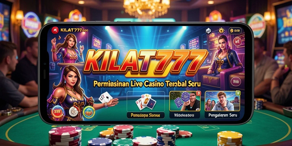 Tampilan live dealer yang menarik di KILAT777 saat permainan berlangsung.