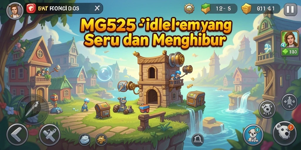 Tampilan gameplay MG525 yang seru dan menegangkan dalam mode Idle.