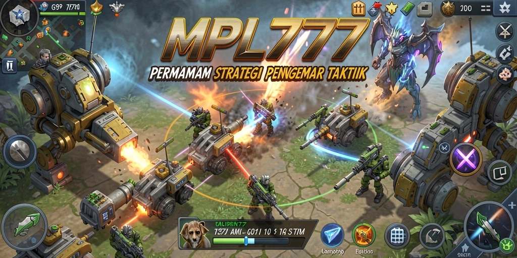 Screenshot MPL777 menampilkan aksi gameplay strategi yang intens dan seru.