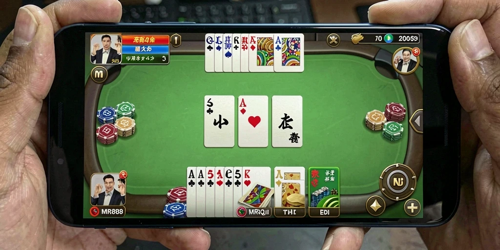 Tampilan gameplay QiuQiu yang menenangkan dan menarik.