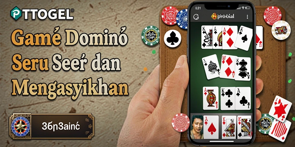 Tampilan gameplay menarik dari PTTOGEL dengan berbagai mode Domino.