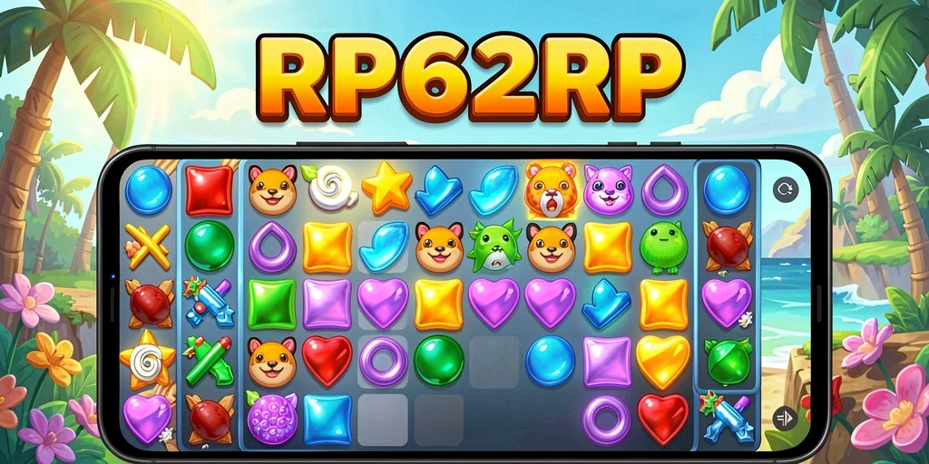Tampilan gameplay RP62RP yang menarik di dunia Match-3.