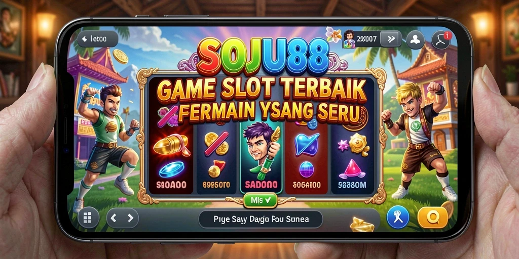 Tampilan gameplay seru SOJU88 yang memukau dengan berbagai tema slot.