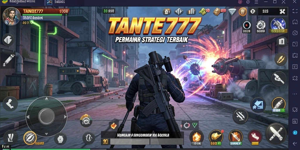 Screenshot gameplay TANTE777 dengan aksi strategi yang mendebarkan.