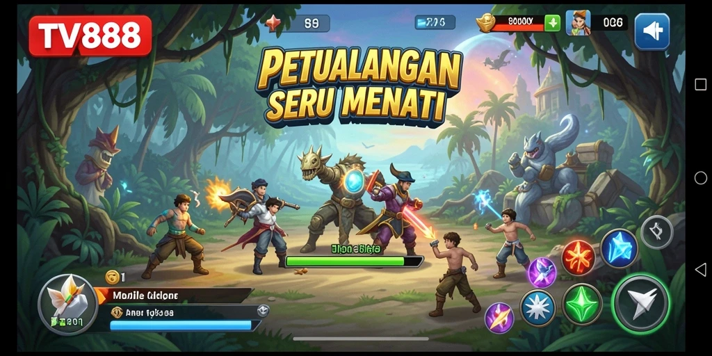 Tampilan gameplay TV888 yang penuh petualangan dan eksplorasi.