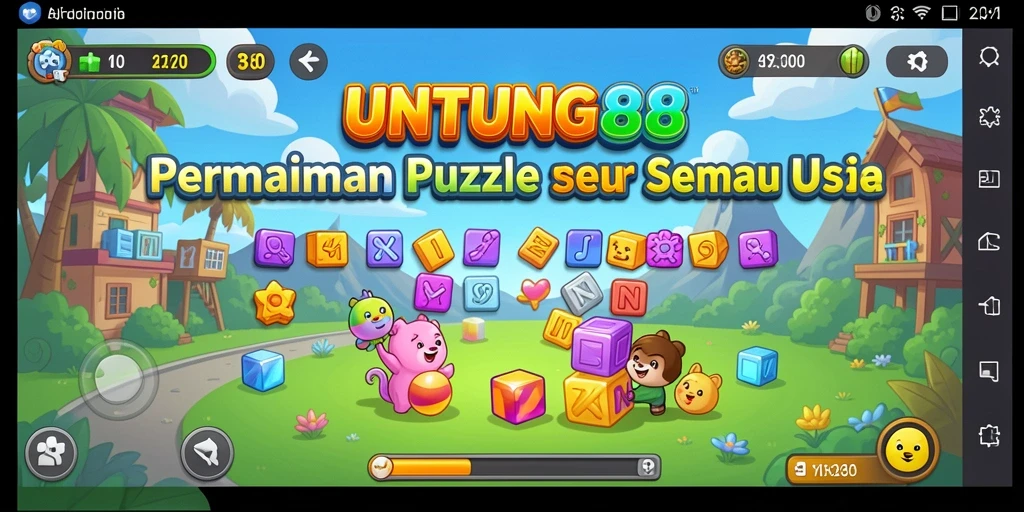 Screenshot gameplay UNTUNG88 menampilkan aksi puzzle yang seru dan mendebarkan.