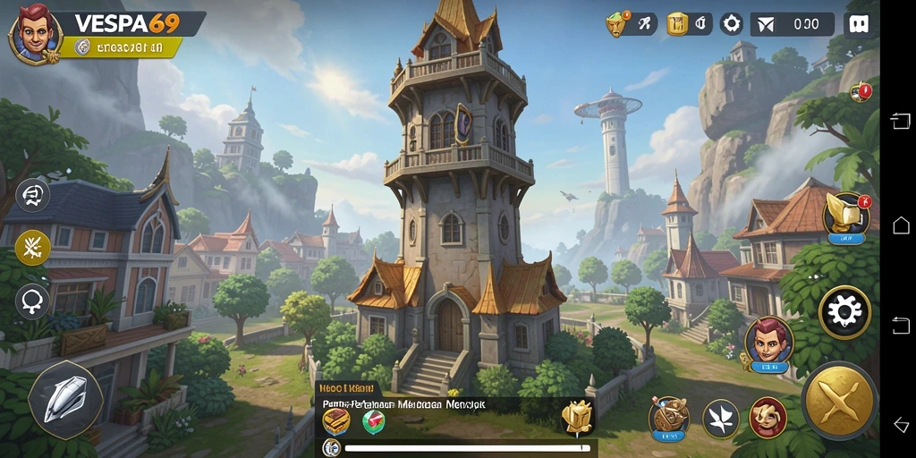 Tampilan gameplay VESPA69 yang intens dan seru.
