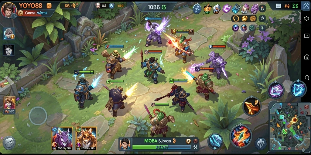 Tampilan gameplay seru dari YOYO88 yang penuh aksi.